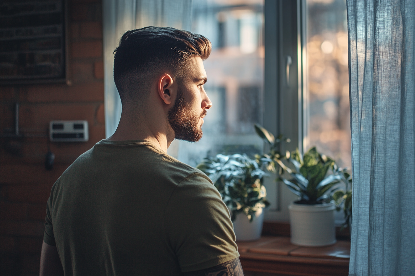 Um homem pensativo | Fonte: Midjourney
