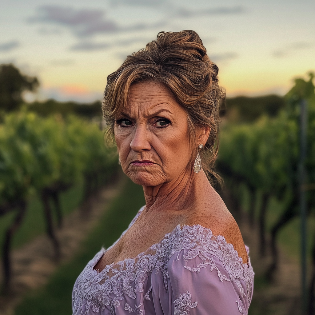 An upset older woman | Source: Midjourney