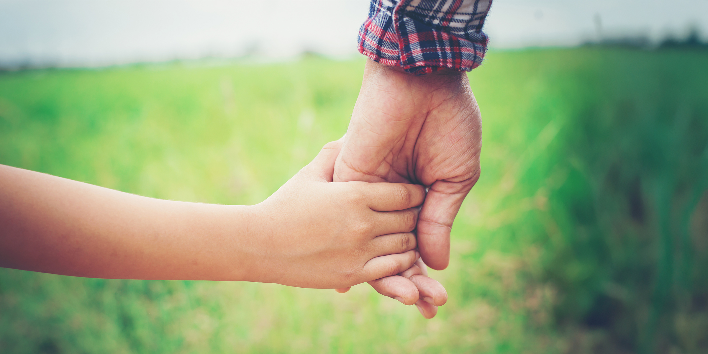 A child holding a man's hand | Source: Shutterstock