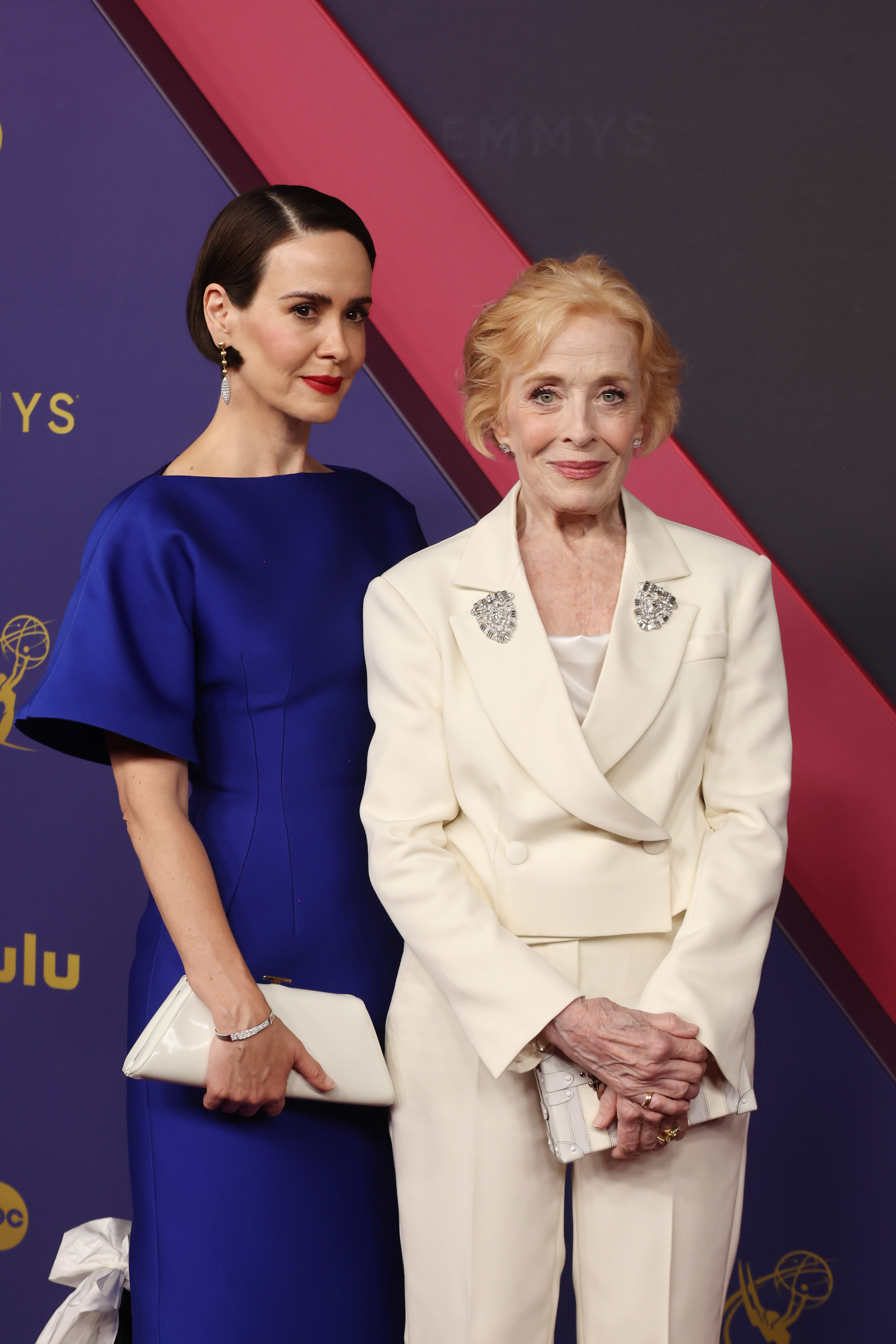 Sarah Paulson and Holland Taylor at the 76th Primetime Emmy Awards on September 15, 2024, in Los Angeles, California. | Source: Getty Images