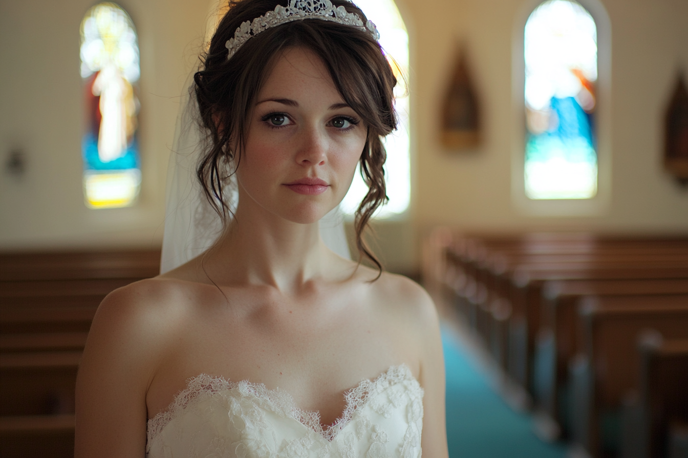 A thoughtful bride | Source: Midjourney