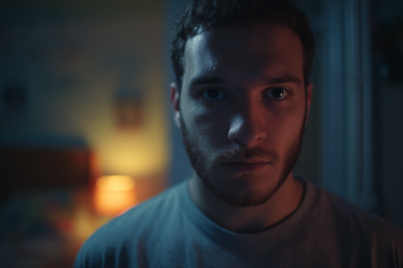 A man standing in his room | Source: Midjourney