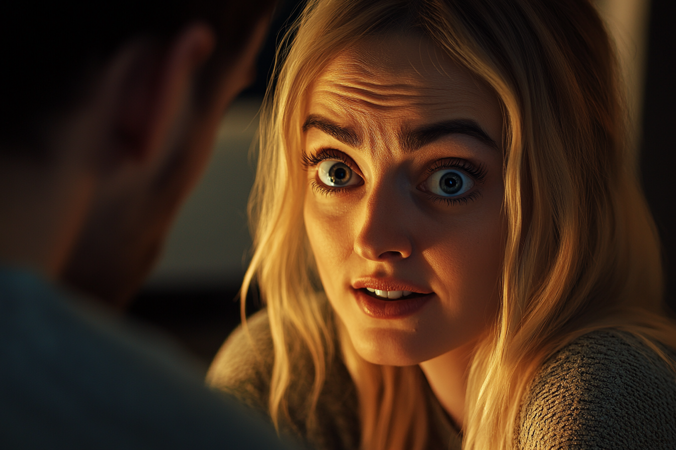An angry woman talking to a man | Source: Midjourney