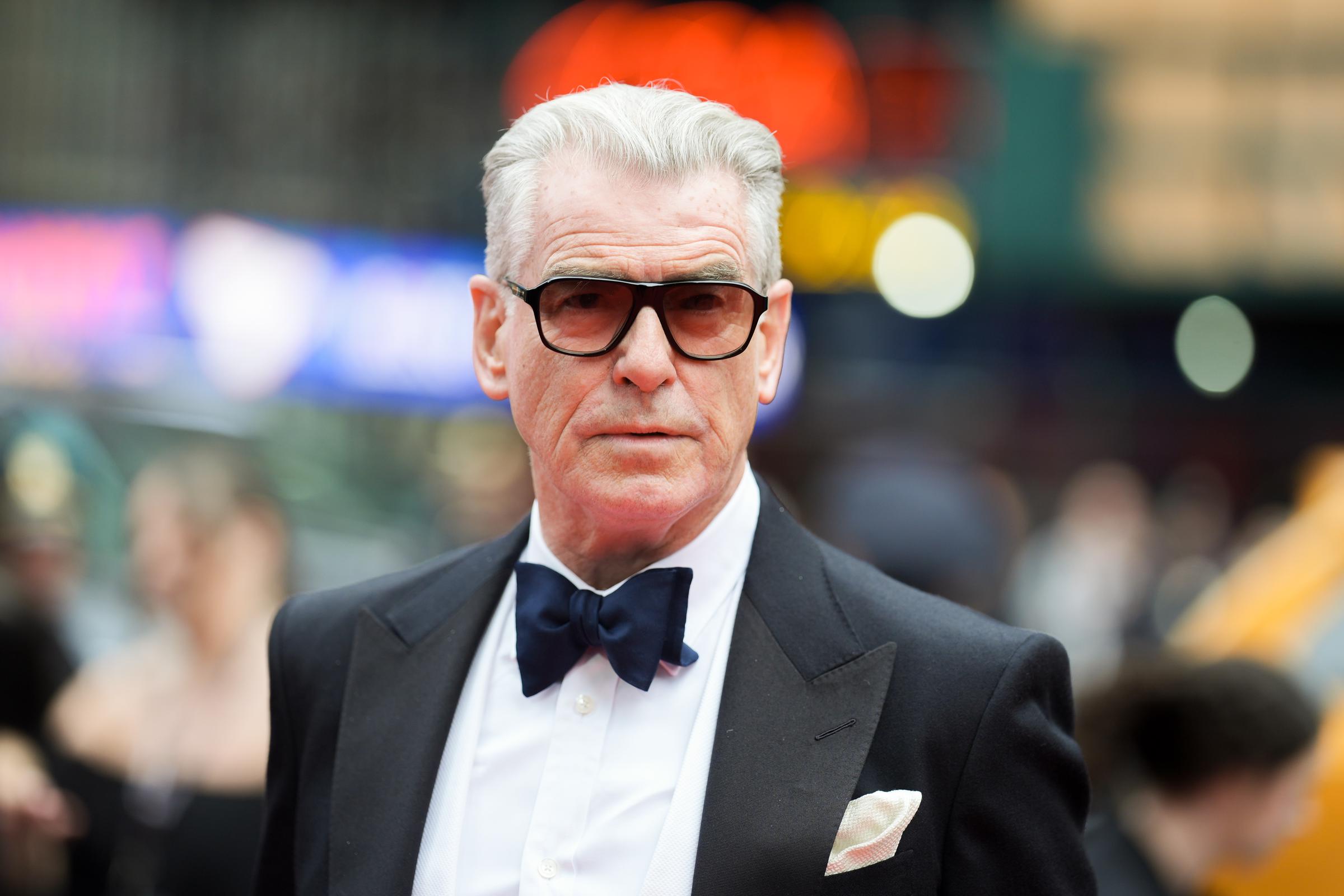Pierce Brosnan at the "Good Night, and Good Luck," Opening Night in New York on April 3, 2025. | Source: Getty Images