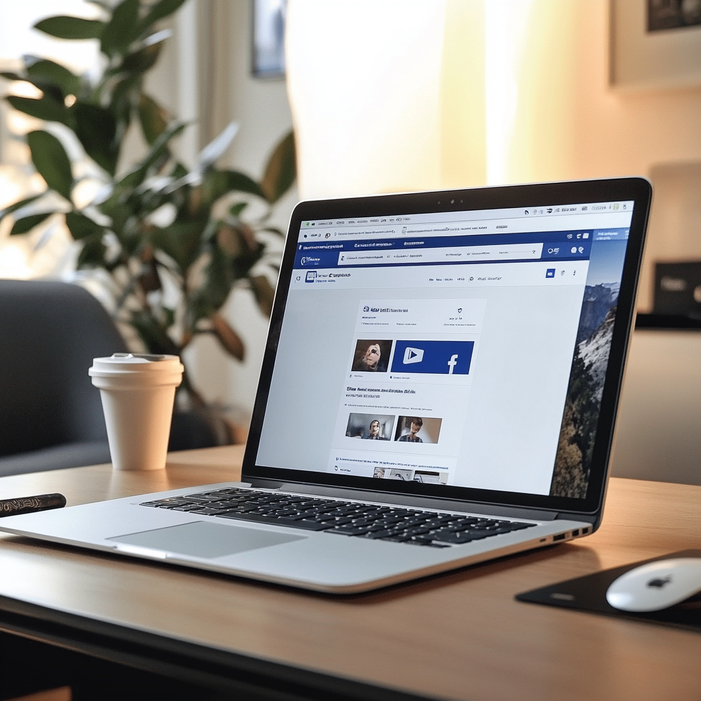 A laptop opened to social media | Source: Midjourney