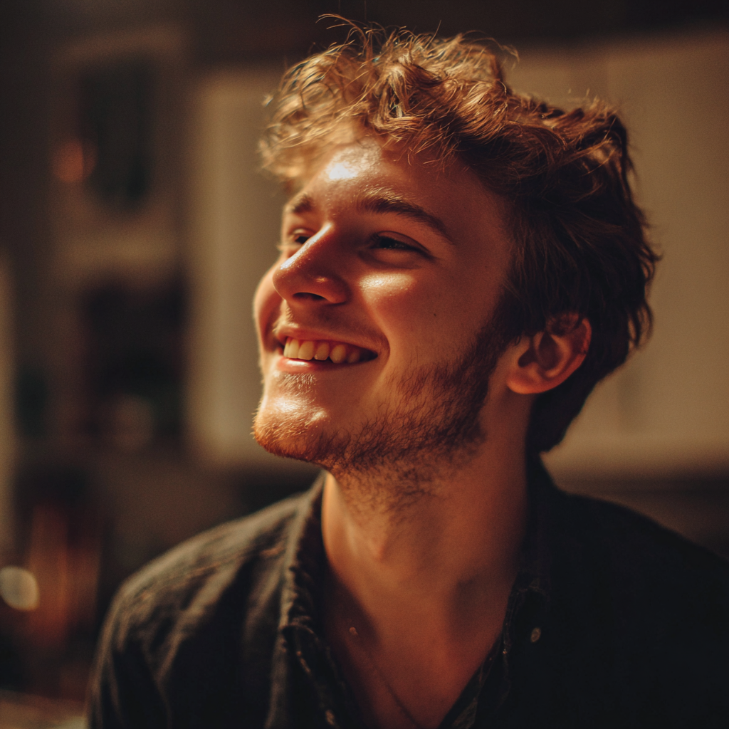 A smiling young man | Source: Midjourney