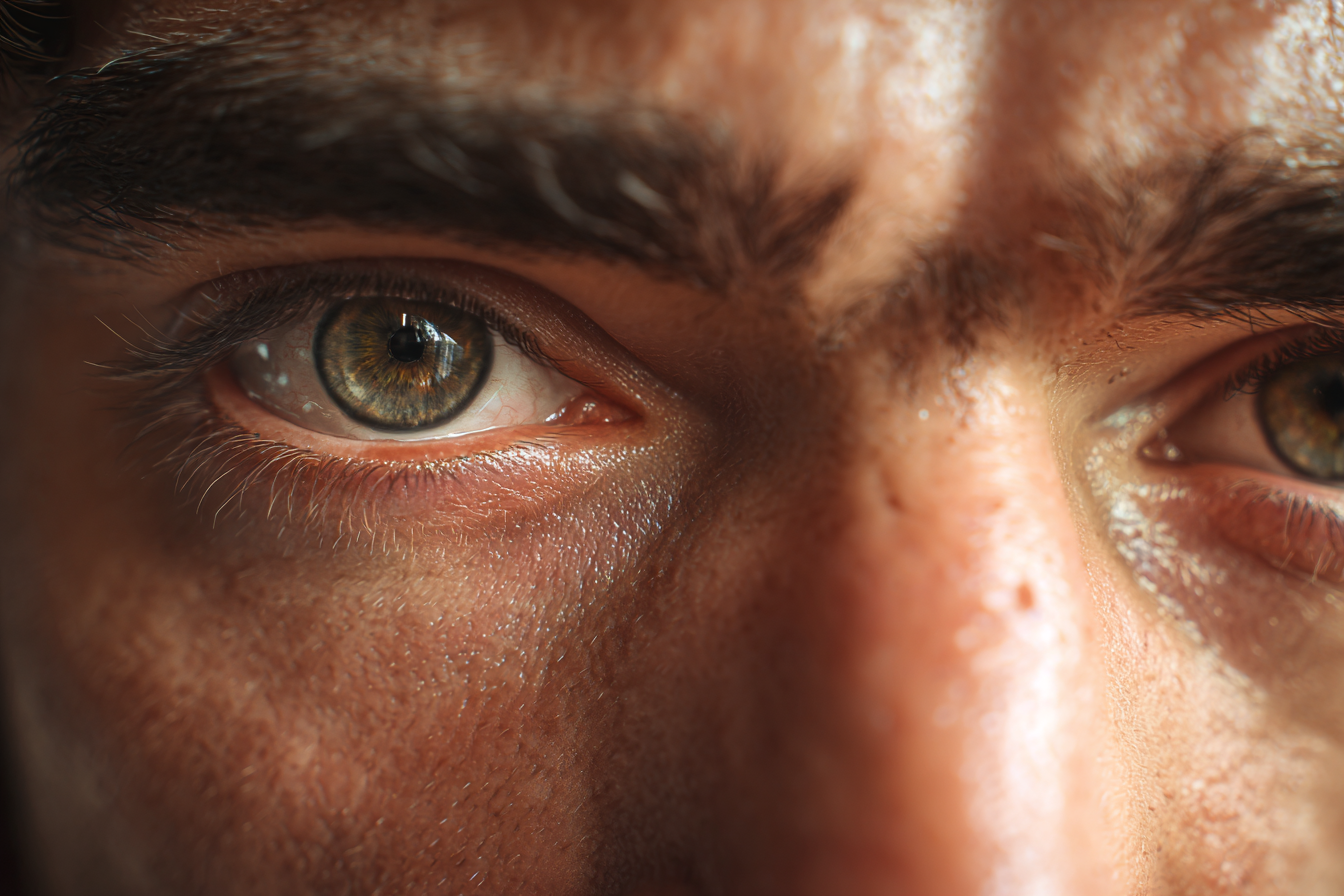 A man looking straight ahead | Source: Midjourney