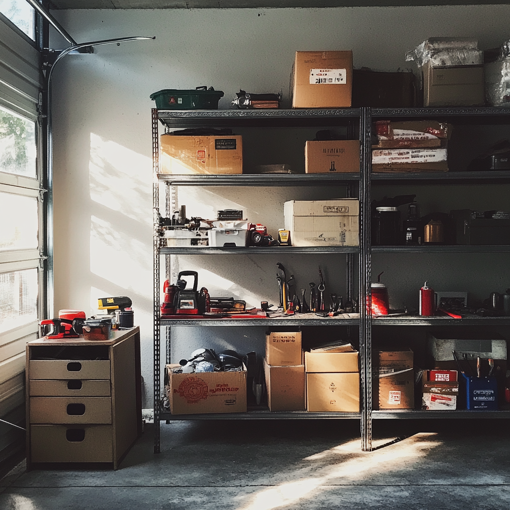 The interior of a garage | Source: Midjourney