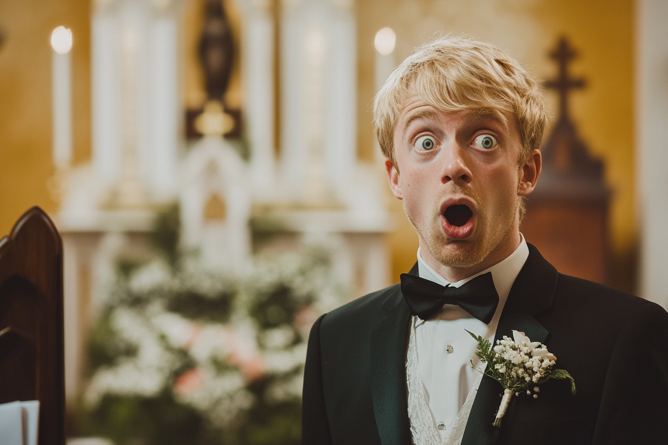 A shocked groom | Source: Midjourney