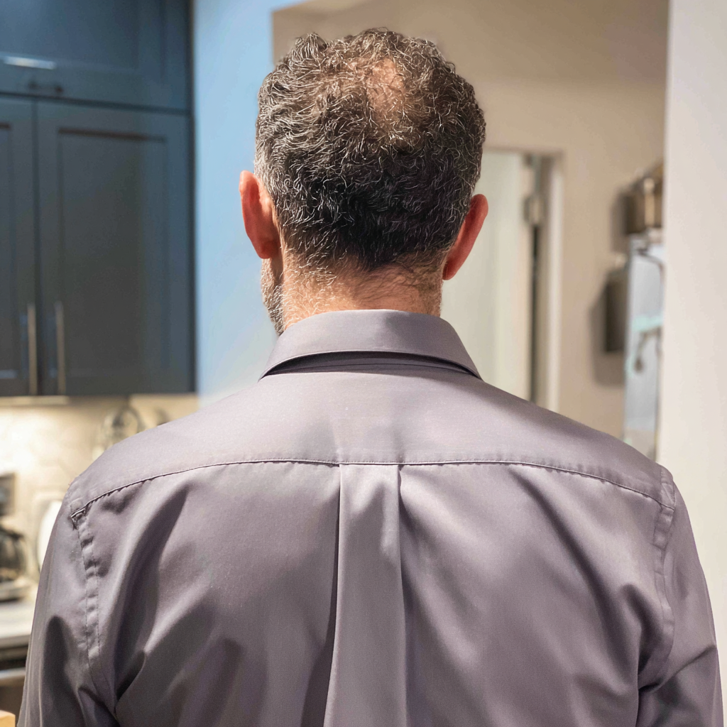 A man standing in a kitchen | Source: Midjourney