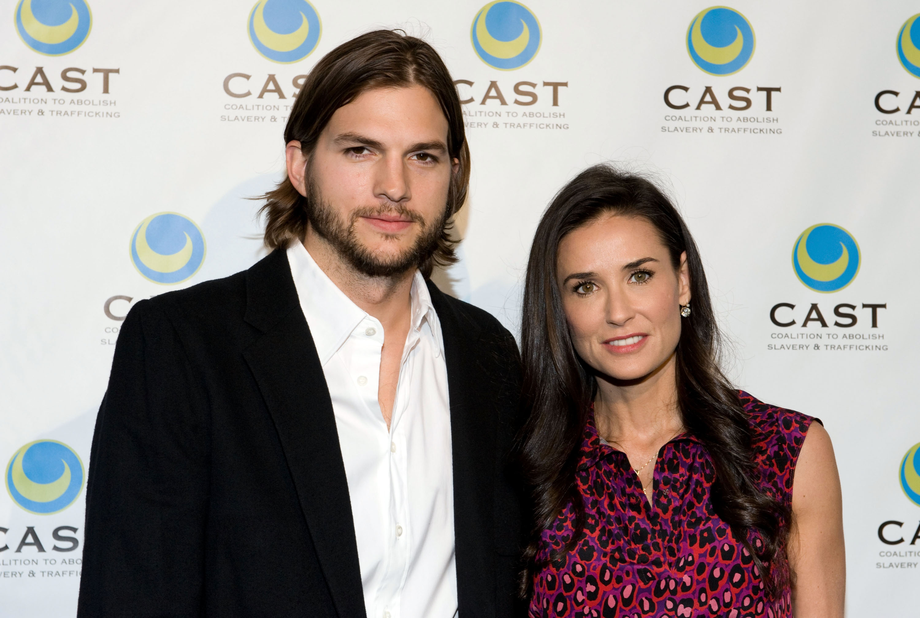 Ashton Kutcher and actress Demi Moore arrive at the Coalition to Abolish Slavery & Trafficking's 13th Annual Gala at the Skirball Cultural Center on May 12, 2011 in Los Angeles, California. | Source: Getty Images