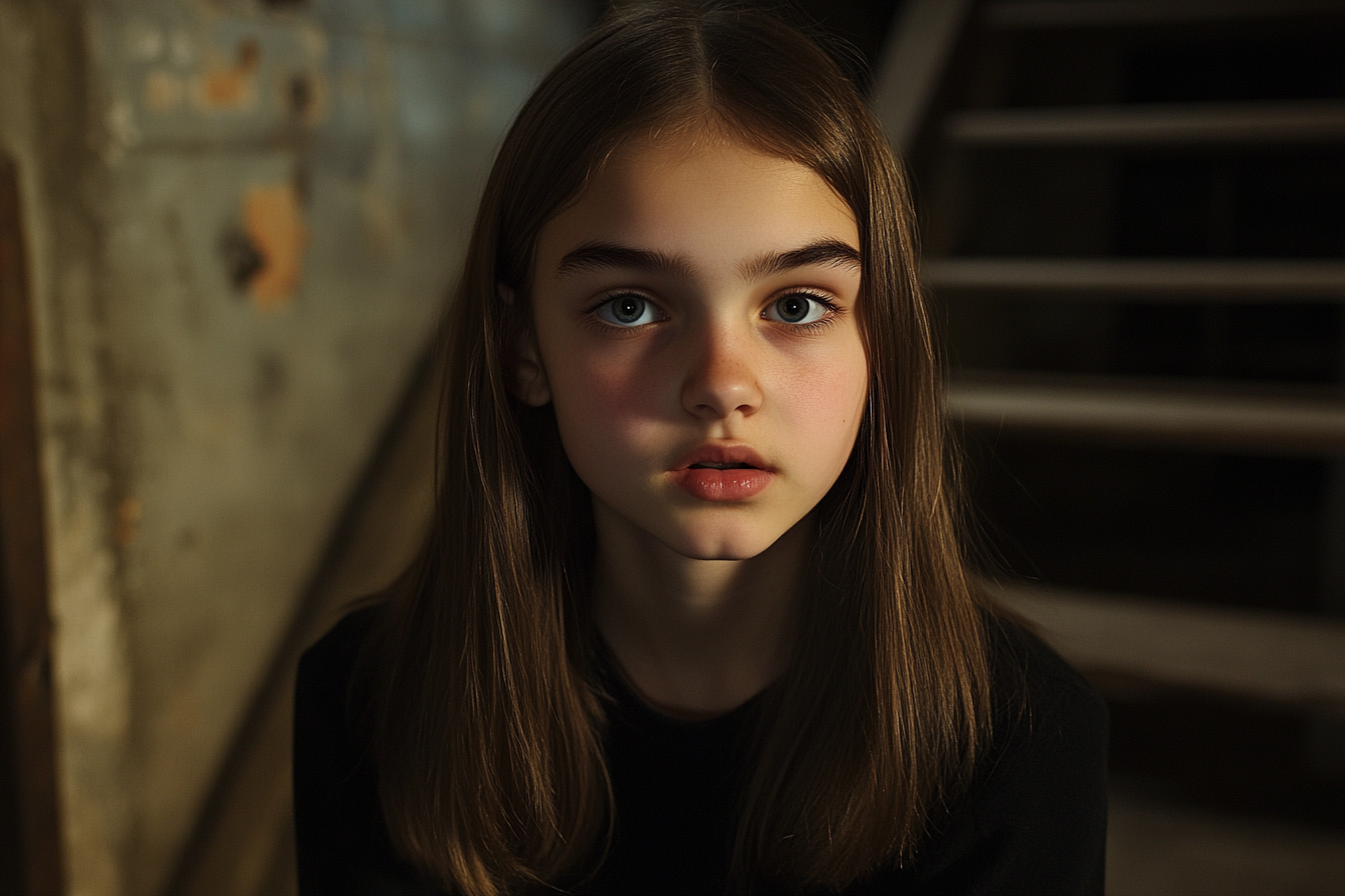 A teen girl in a basement | Source: Midjourney