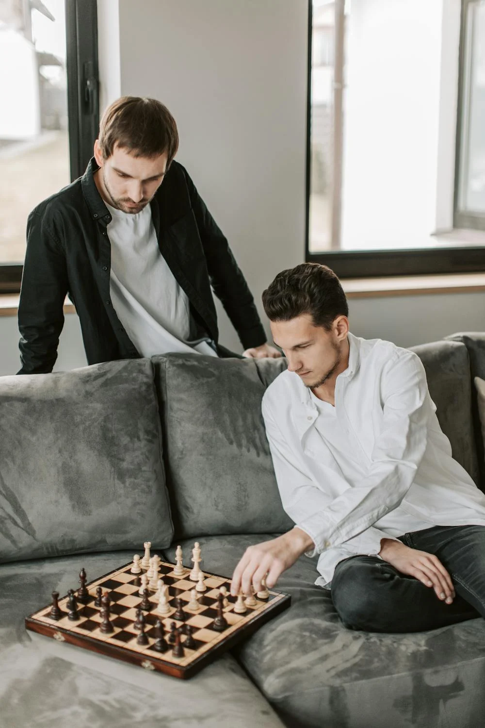 Two men playing chess | Source: Pexels