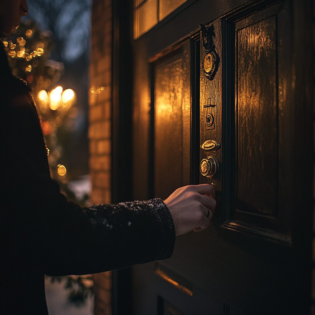 Somone knocking on a door | Source: Midjourney