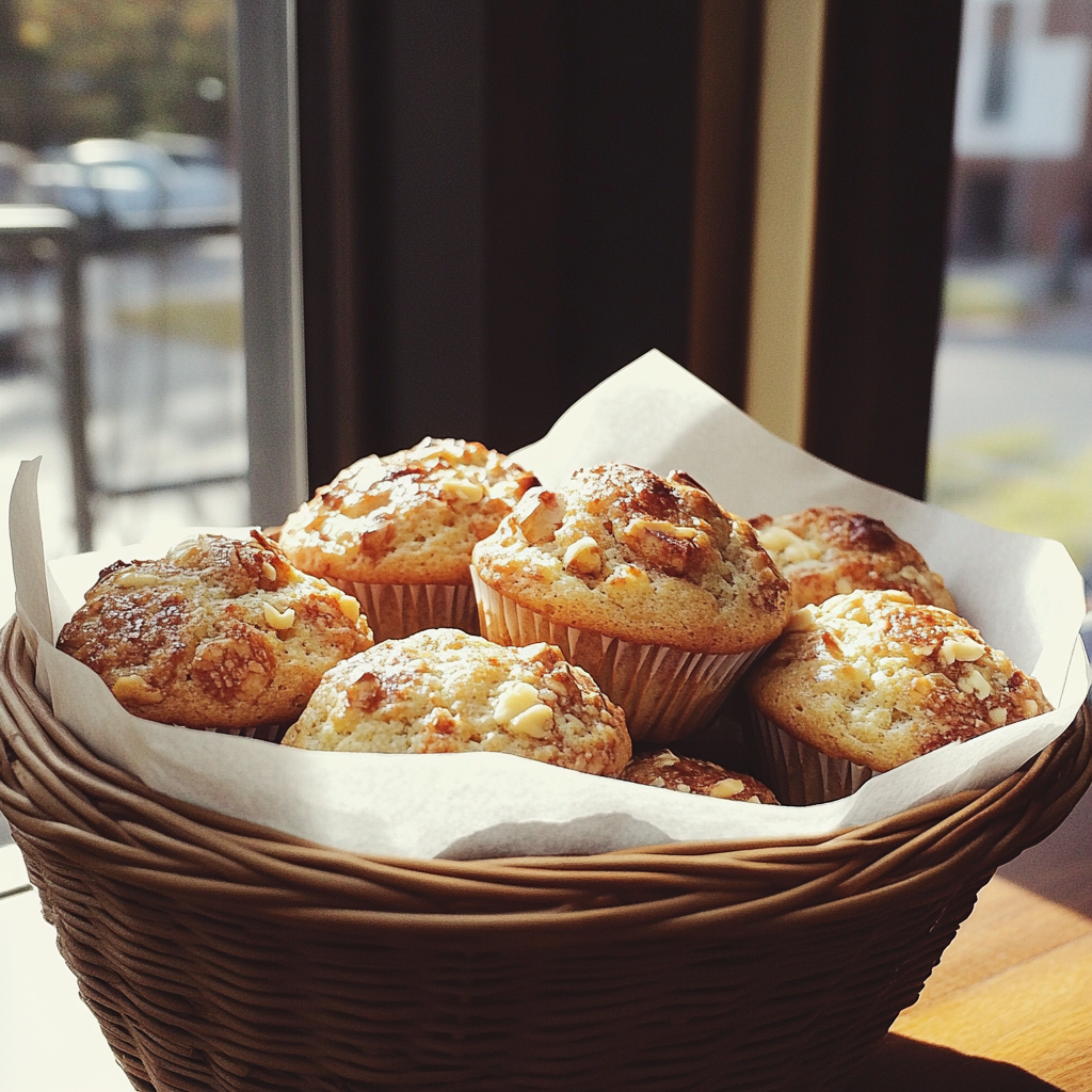 A basket of breakfast muffins | Source: Midjourney