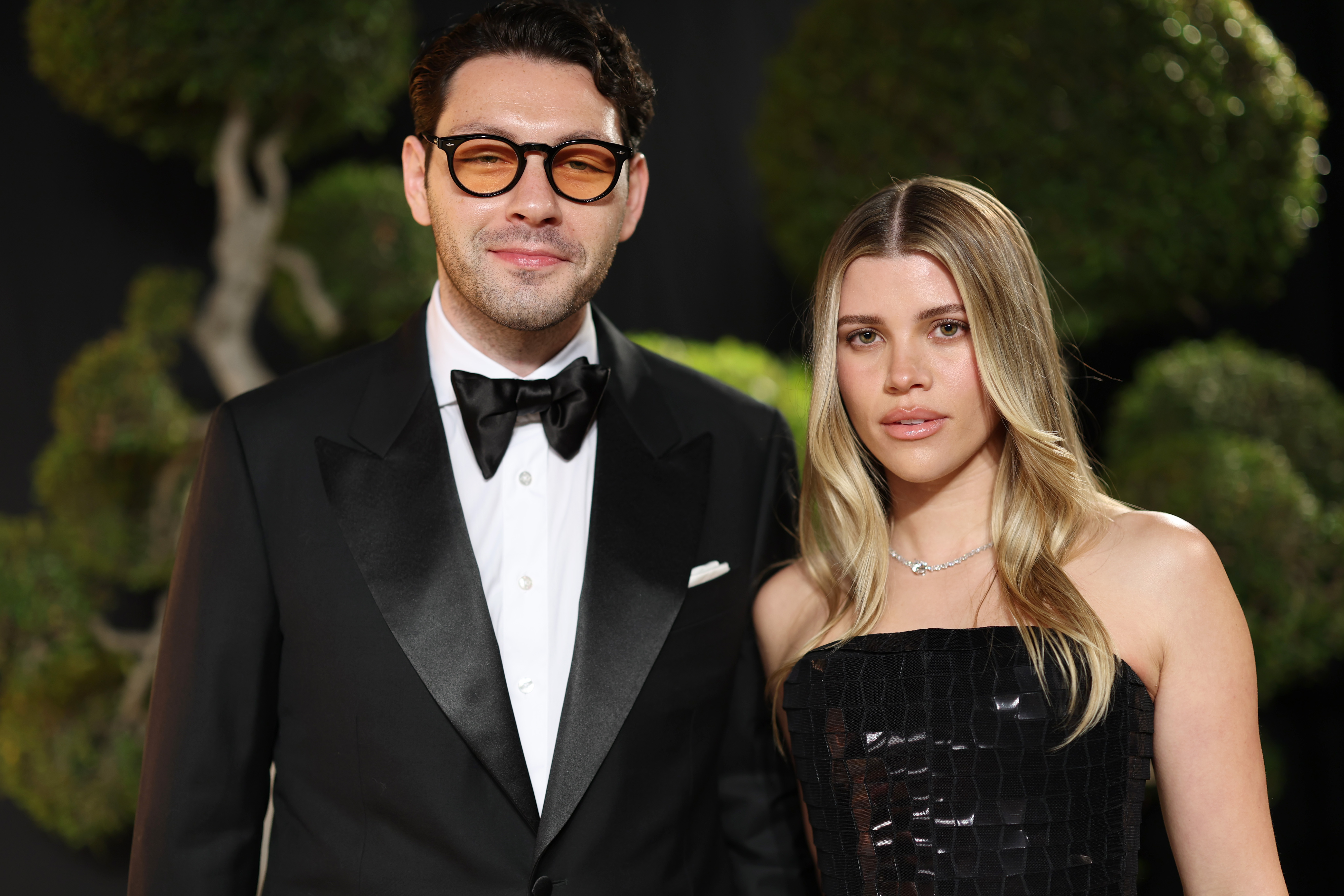 Elliot Grainge and Sofia Richie Grainge attend the 2025 Vanity Fair Oscar Party Hosted By Radhika Jones at Wallis Annenberg Center for the Performing Arts on March 2, 2025, in Beverly Hills, California. | Source: Getty Images