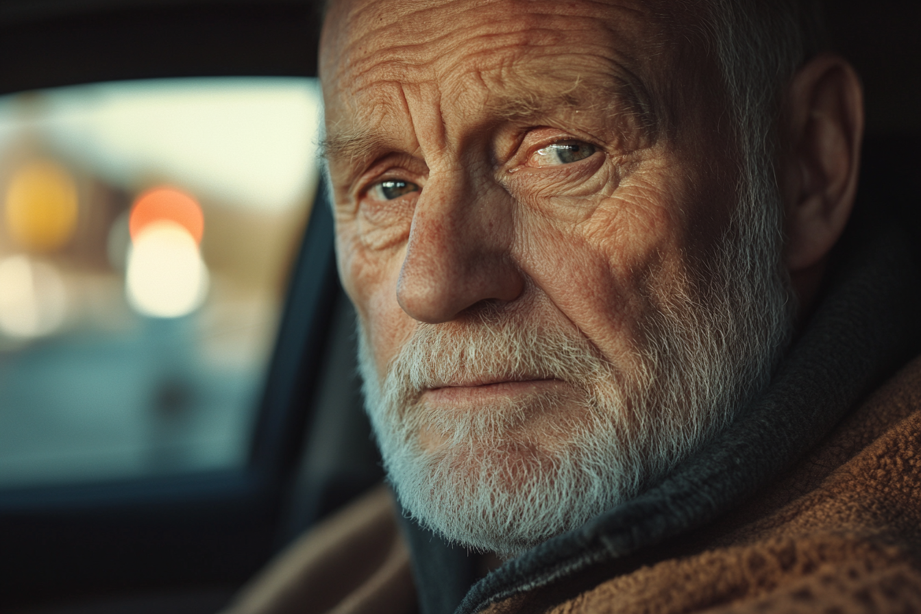 A man sitting in his truck | Source: Midjourney