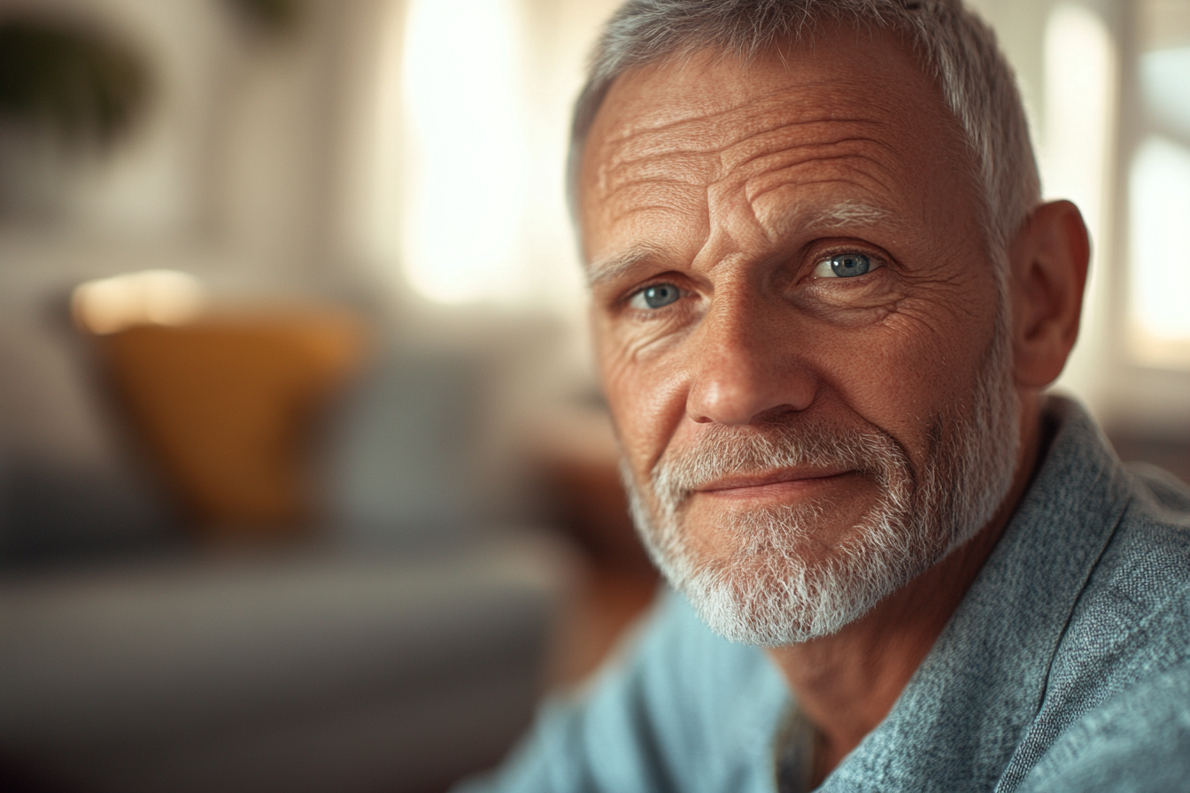 An older man smiling | Source: Midjourney