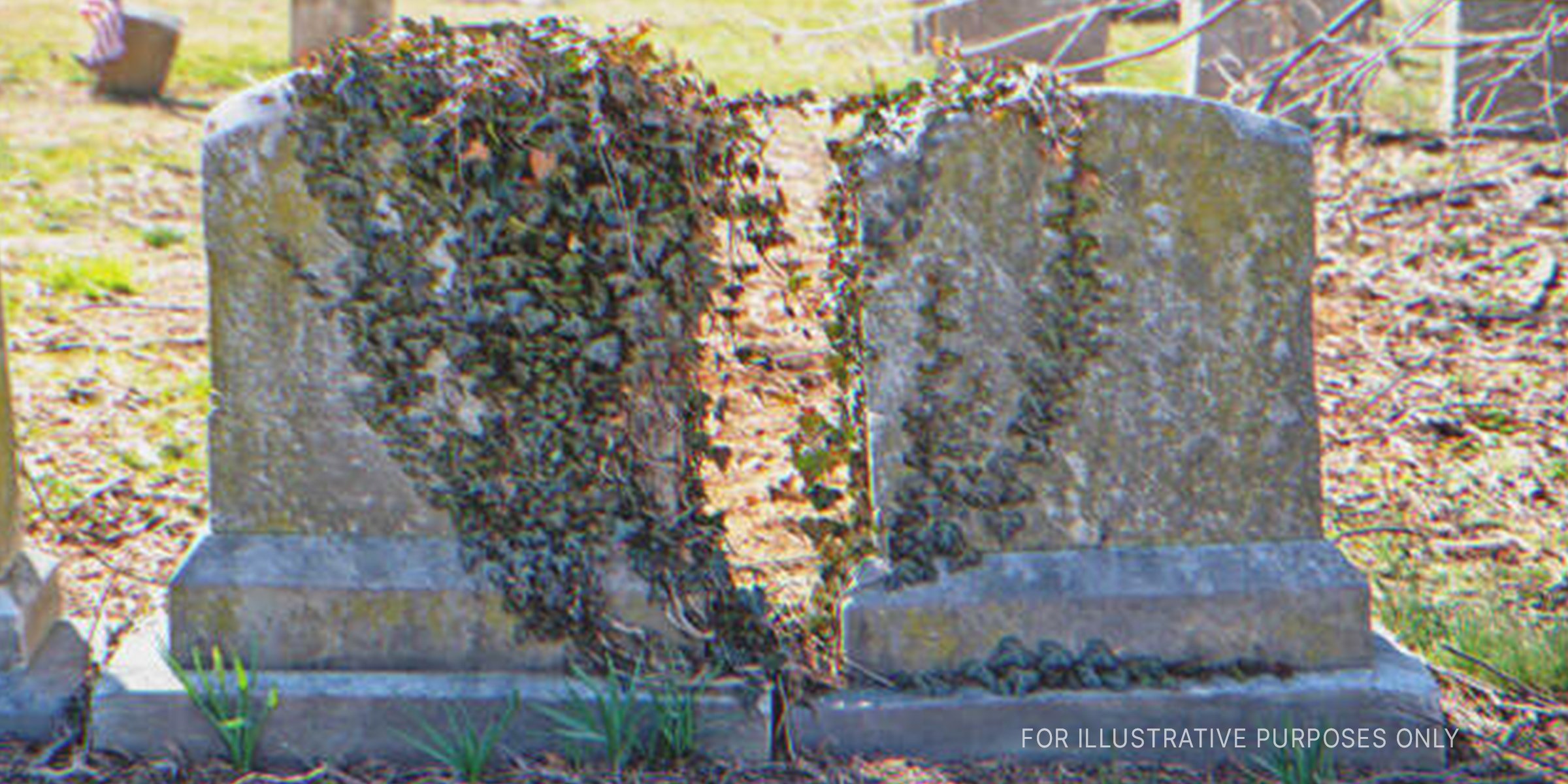 Two Adjacent Gravestones. | Source: Shutterstock