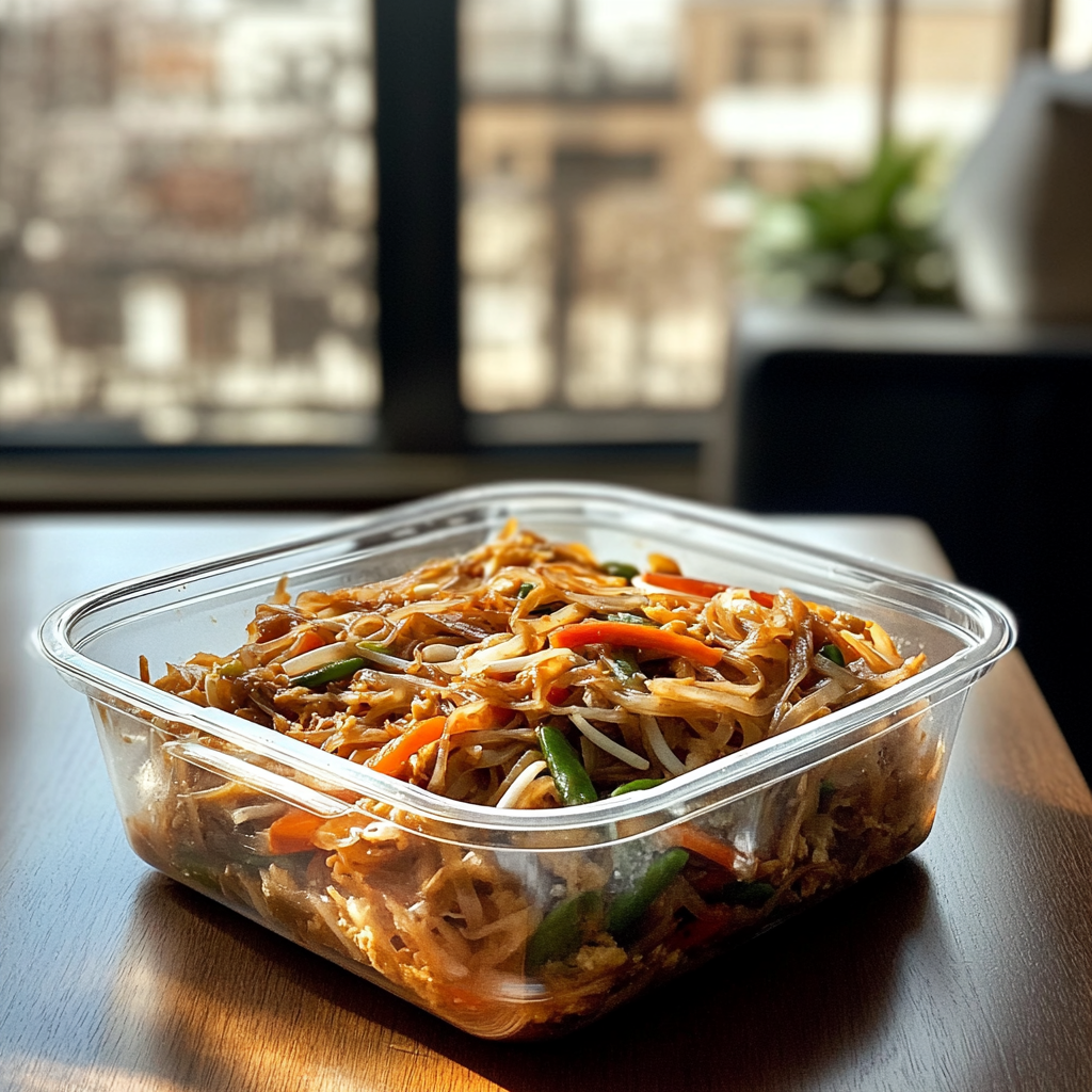 Leftover food on a coffee table | Source: Midjourney