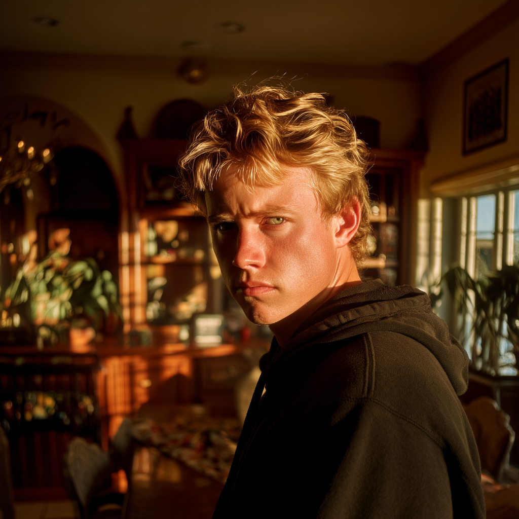 A sullen and serious man | Source: Midjourney