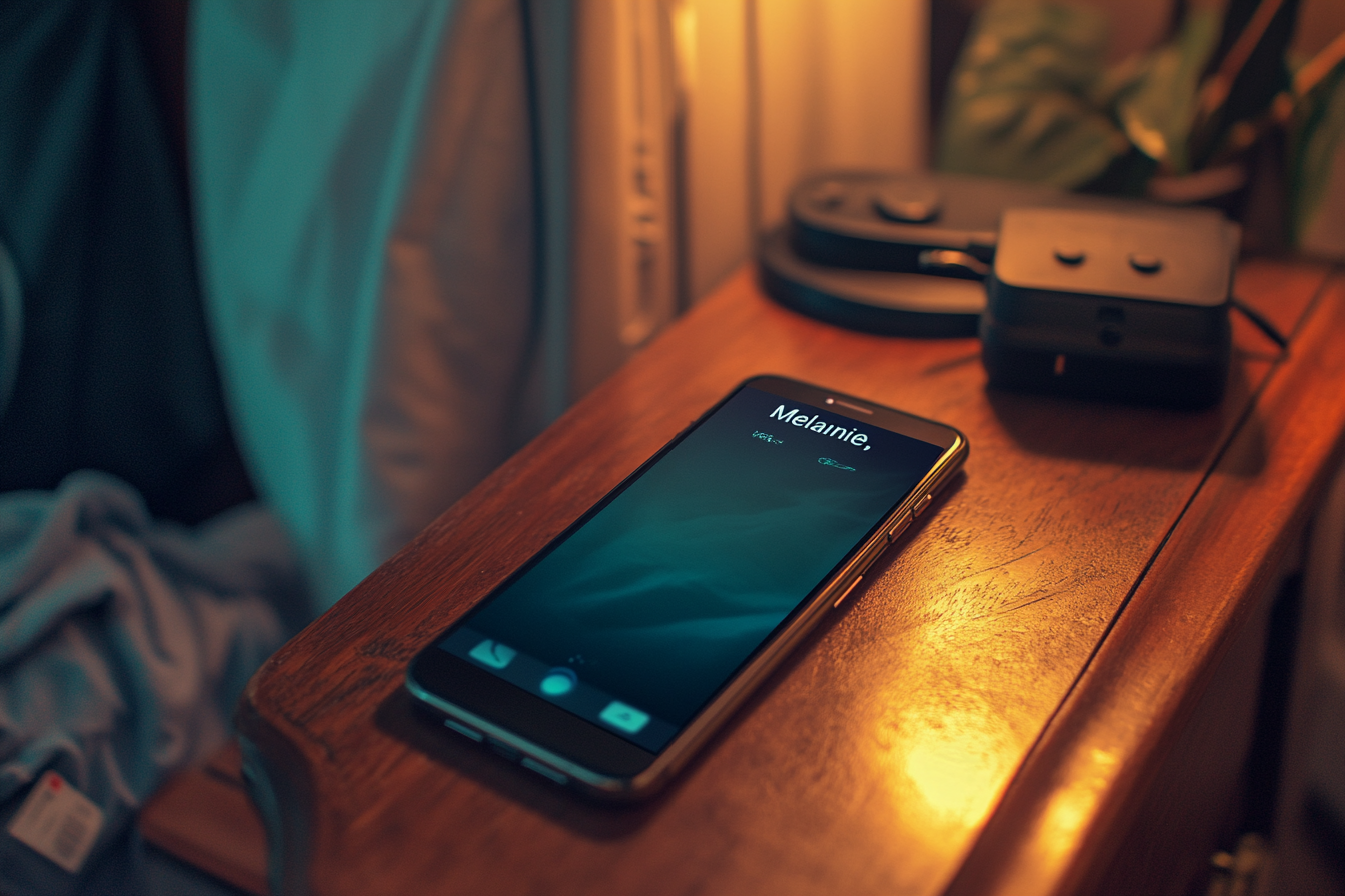 A close-up shot of a phone | Source: Midjourney