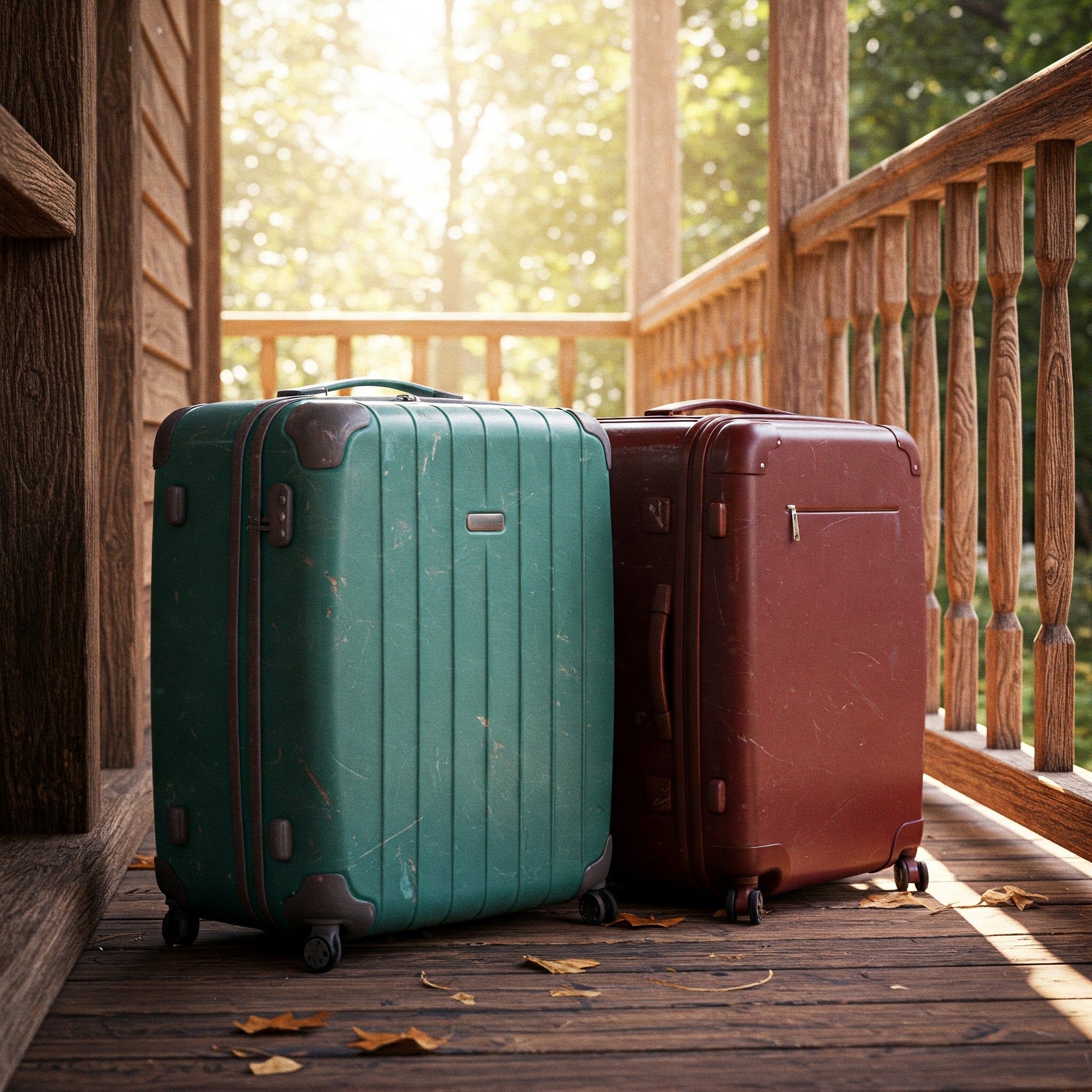 Suitcases on a porch | Source: Gemini