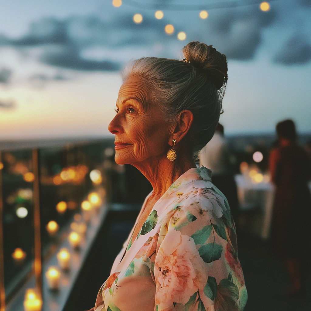 A side view of an older woman | Source: Midjourney
