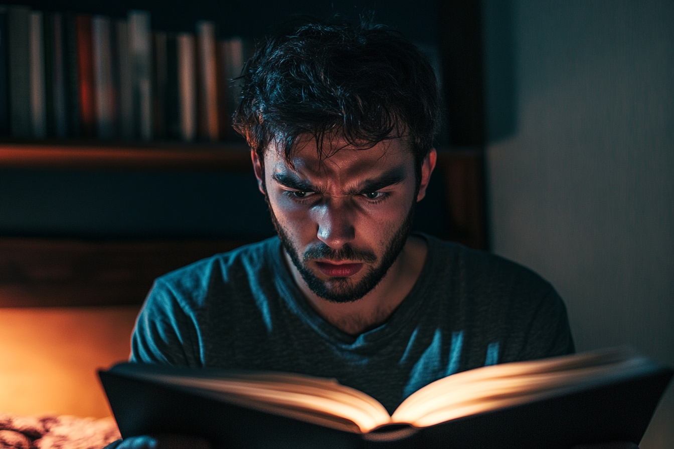 A man reading a diary | Source: Midjourney