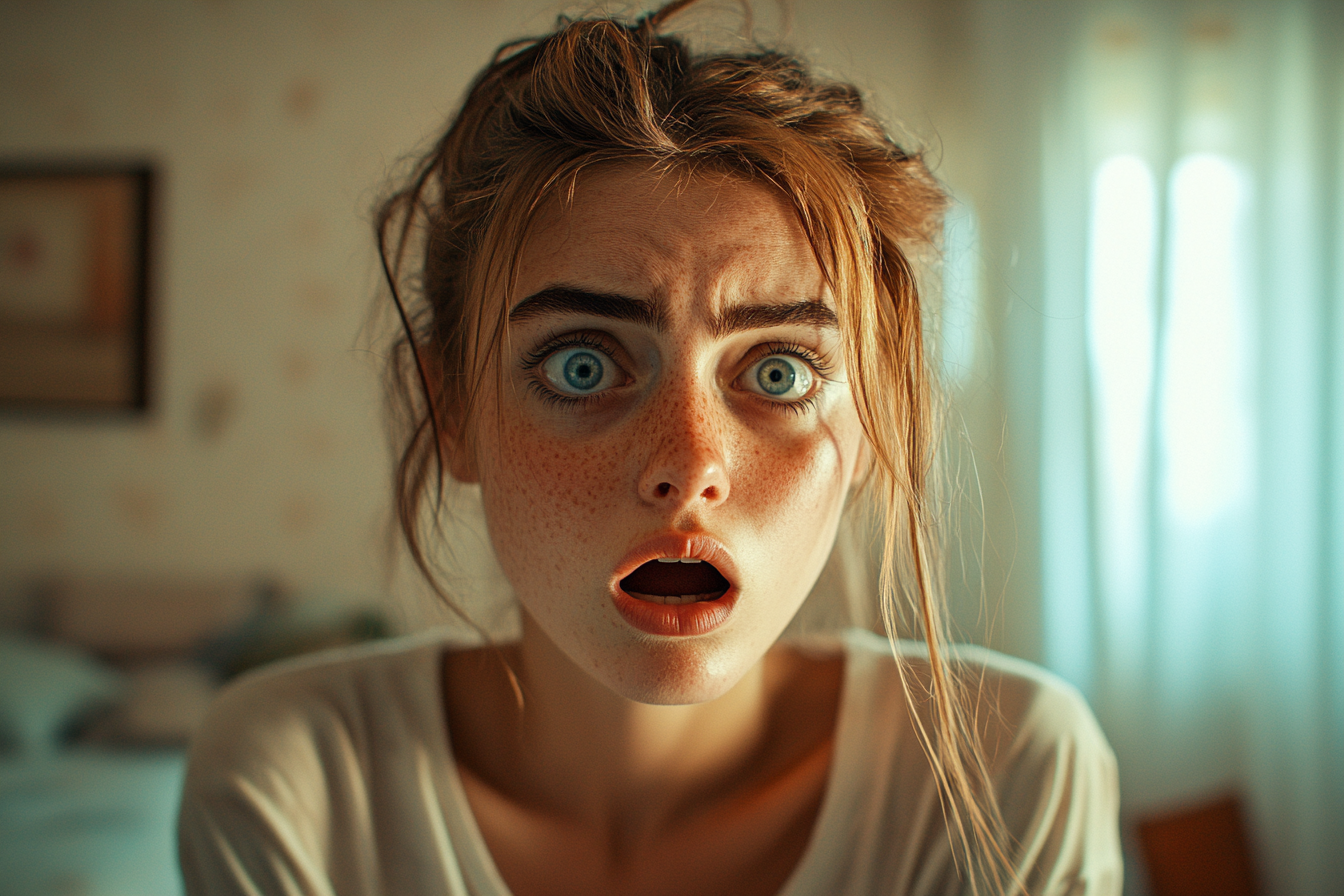 A surprised woman | Source: Midjourney