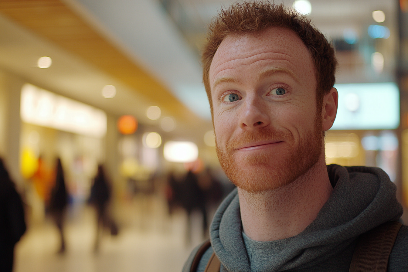A man in a mall | Source: Midjourney