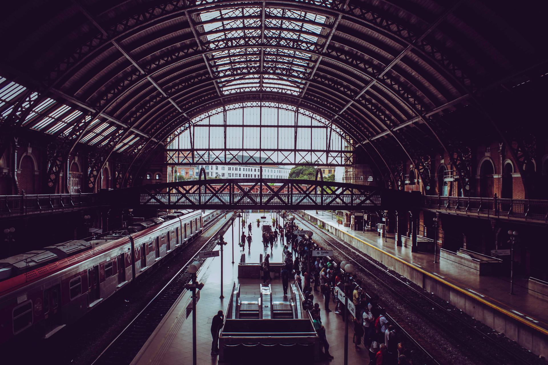 A busy train station | Source: Pexels