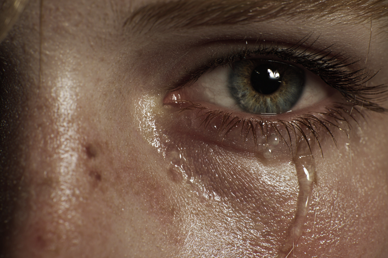 A woman crying | Source: Midjourney