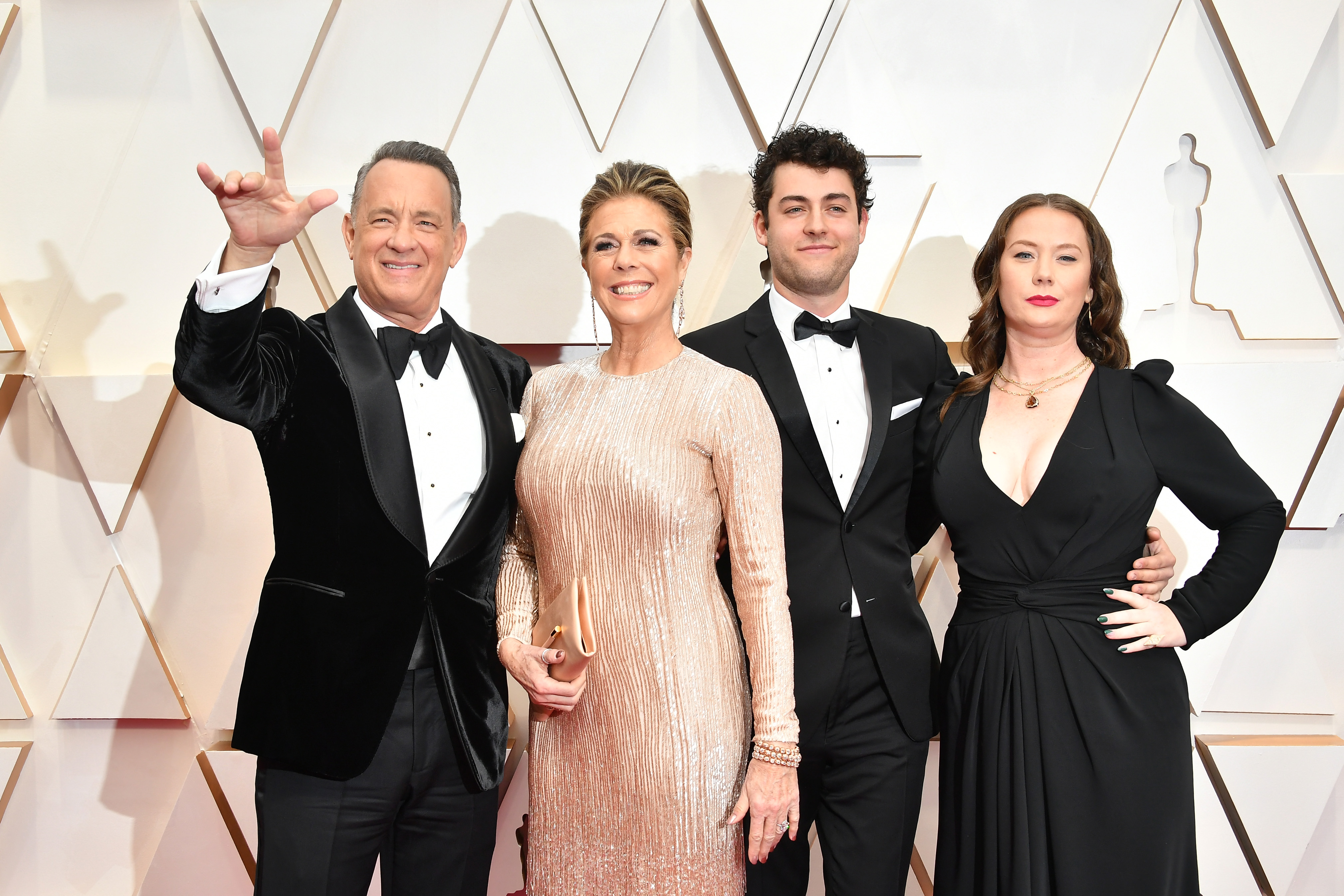 Tom Hanks, Rita Wilson, Truman Theodore Hanks, and Elizabeth Hanks attend the 92nd Annual Academy Awards at Hollywood and Highland on February 09, 2020 in Hollywood, California. | Source: Getty Images