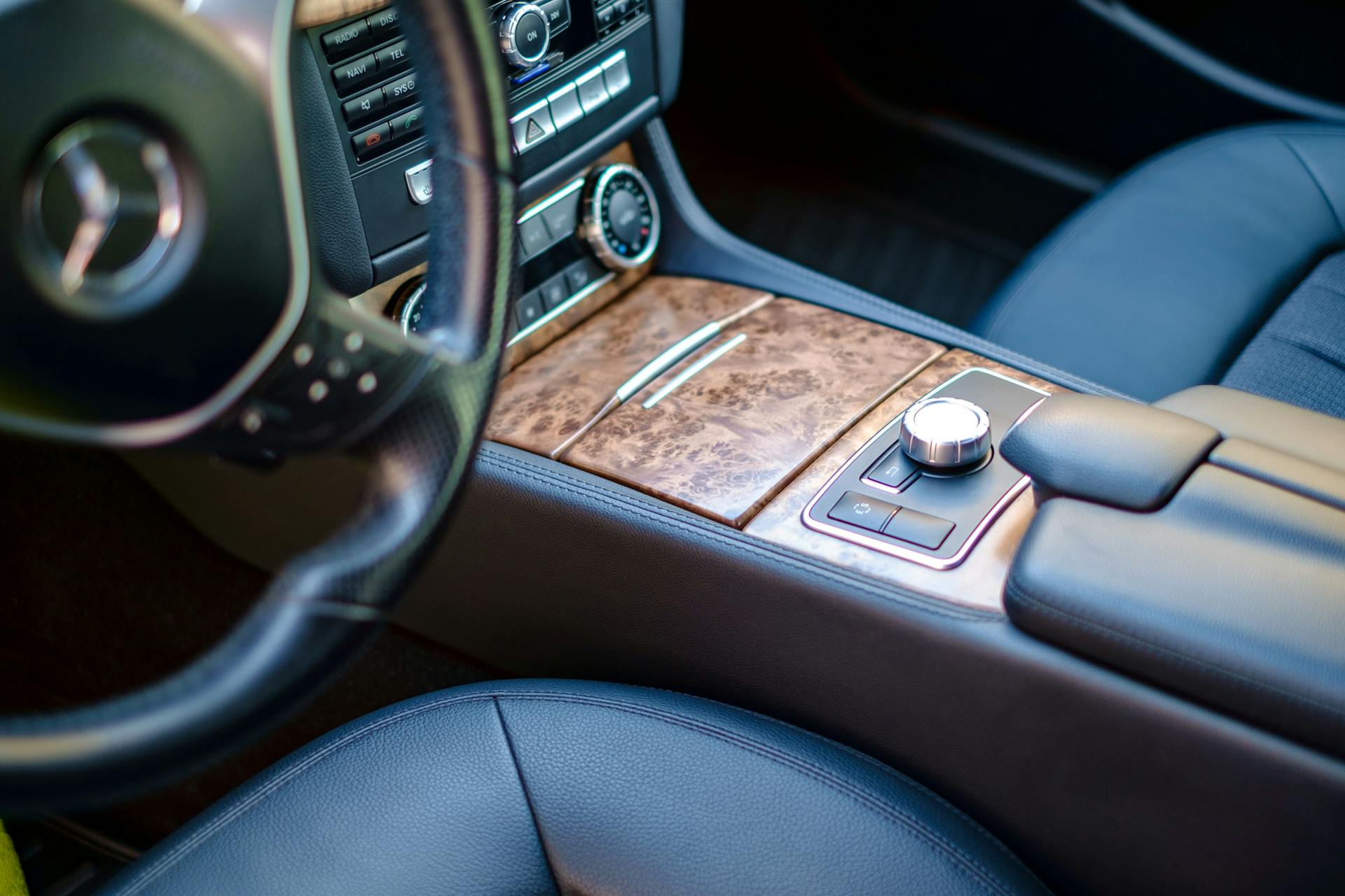 Une console de voiture | Source : Pexels