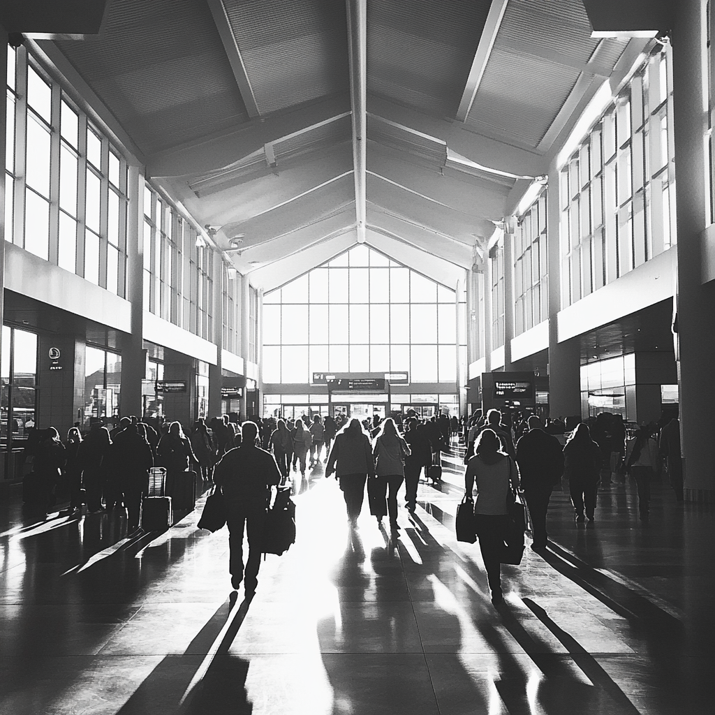 A busy airport | Source: Midjourney