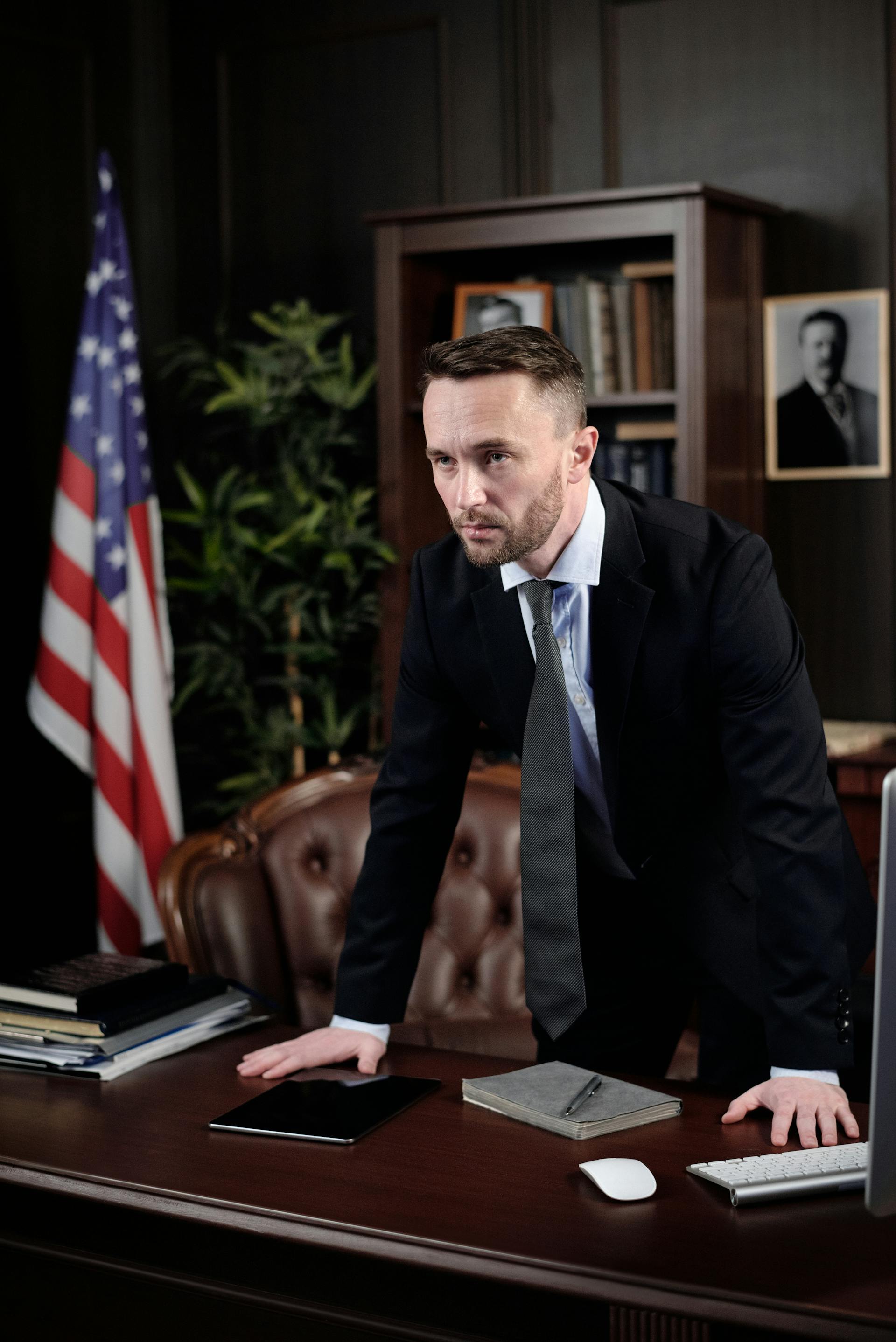 A lawyer in his office | Source: Midjourney