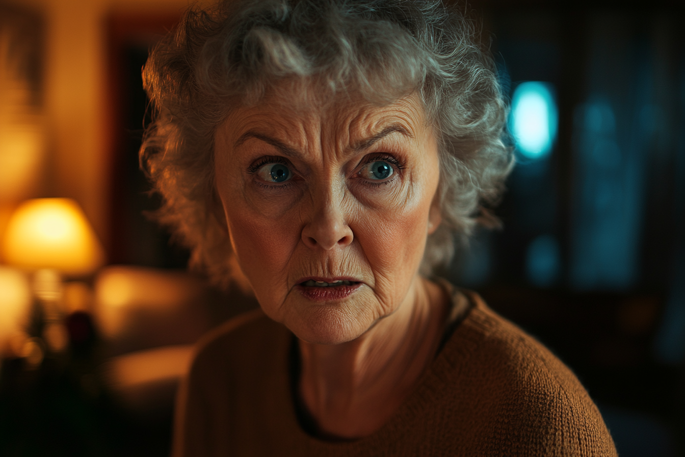 An older woman talking | Source: Midjourney
