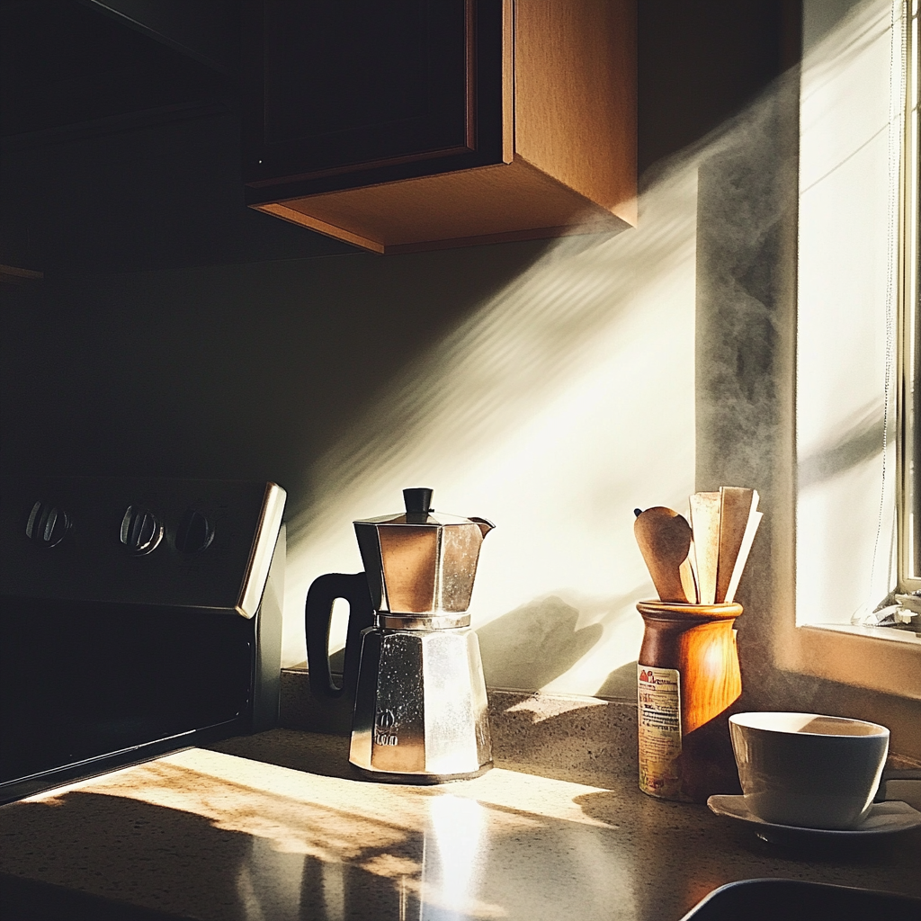 A pot of coffee on a kitchen counter | Source: Midjourney