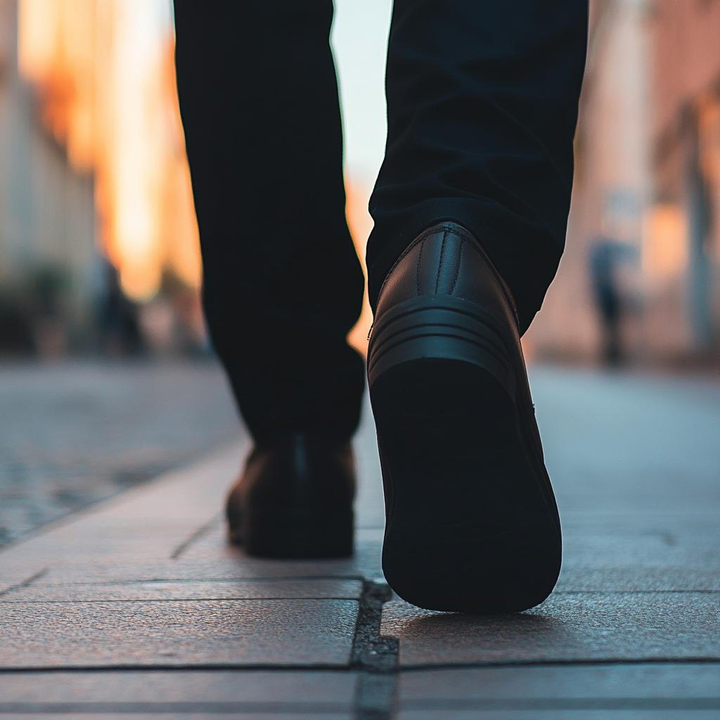 A close-up shot of a man's shoes | Source: Midjourney