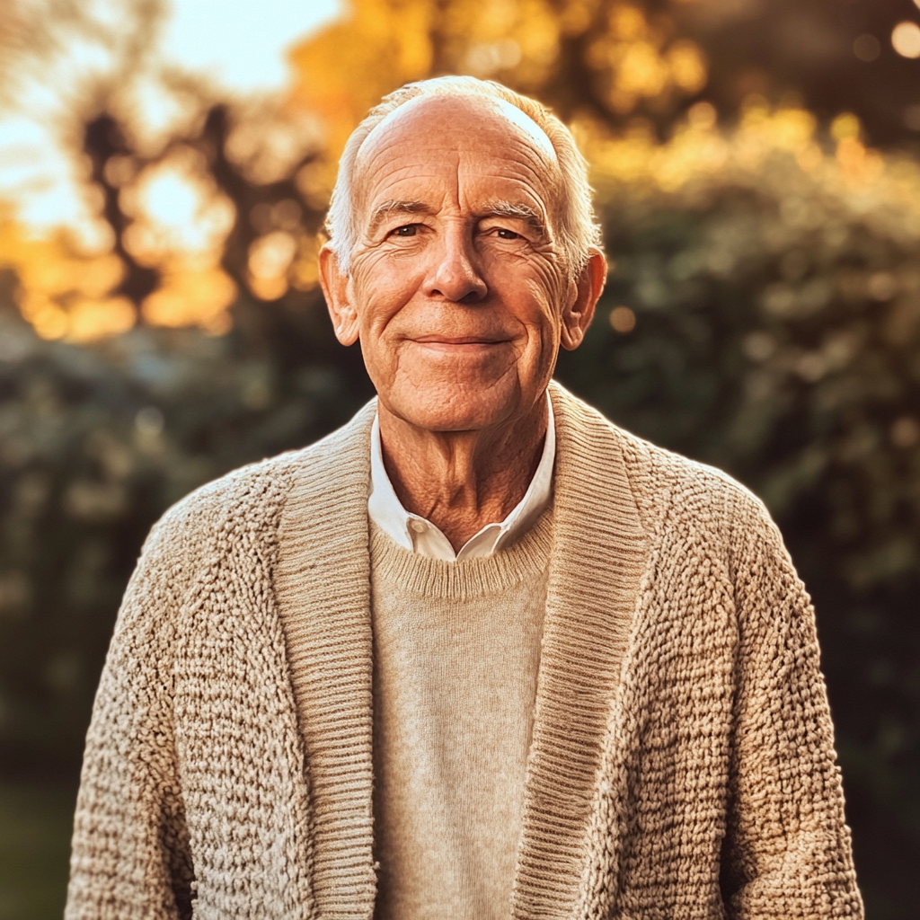 A smiling elderly man | Source: Midjourney