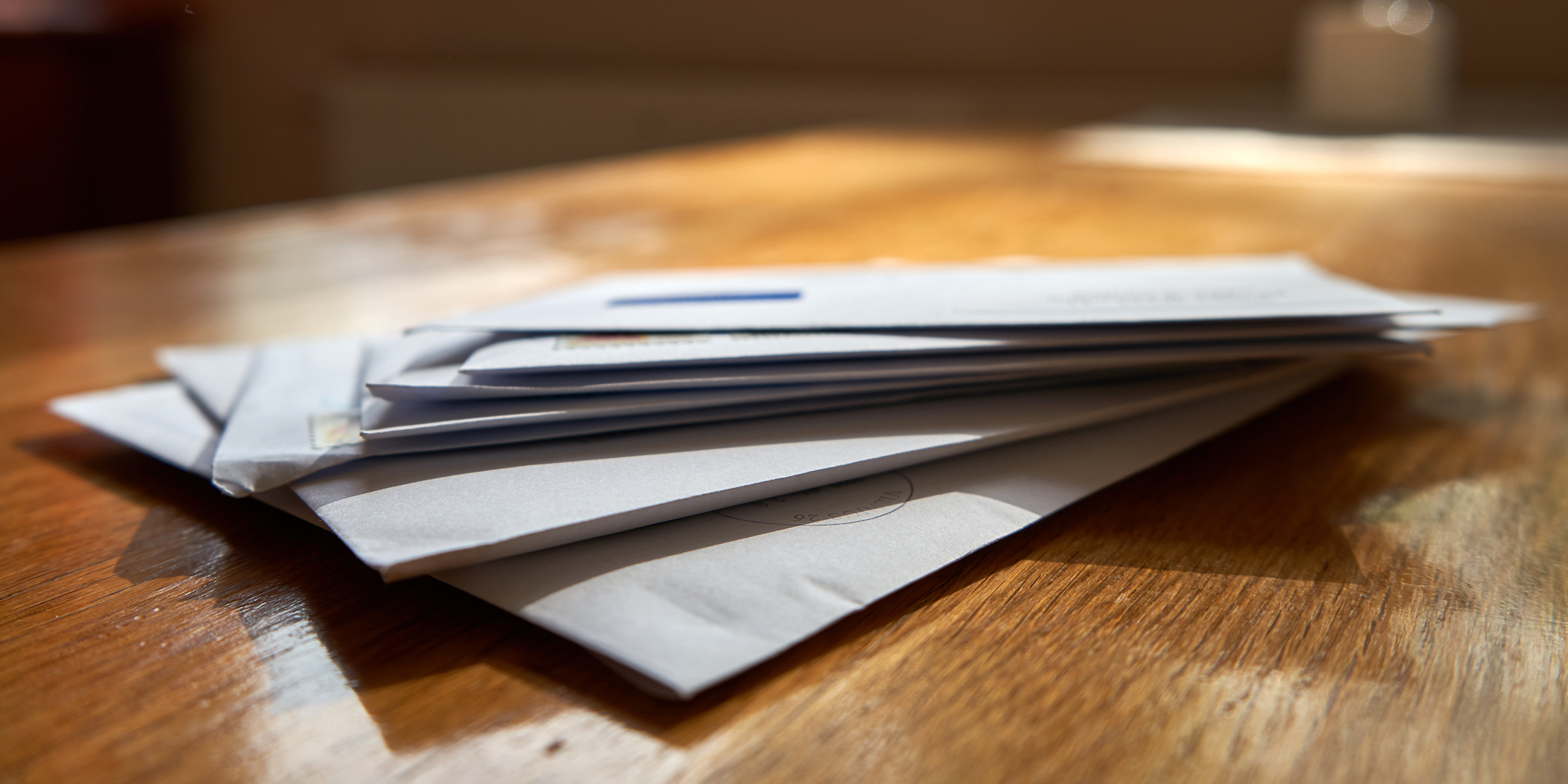 Mail on a table | Source: Shutterstock