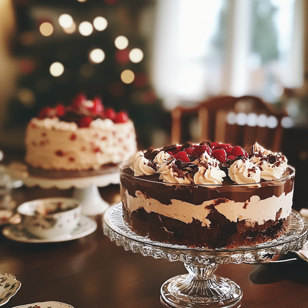 Desserts on a table | Source: Midjourney