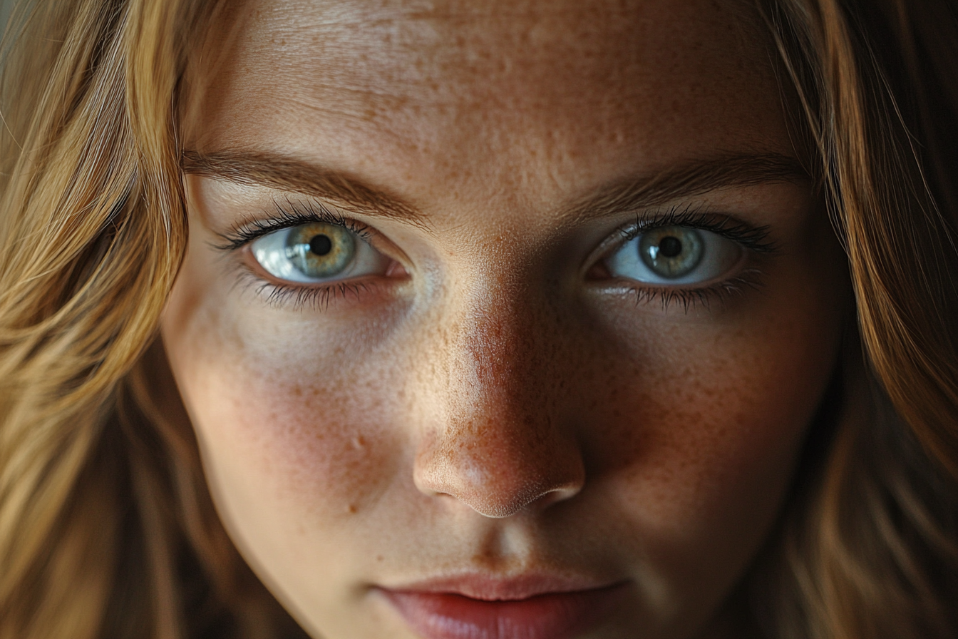 Close up of a woman with a serious expression | Source: Midjourney