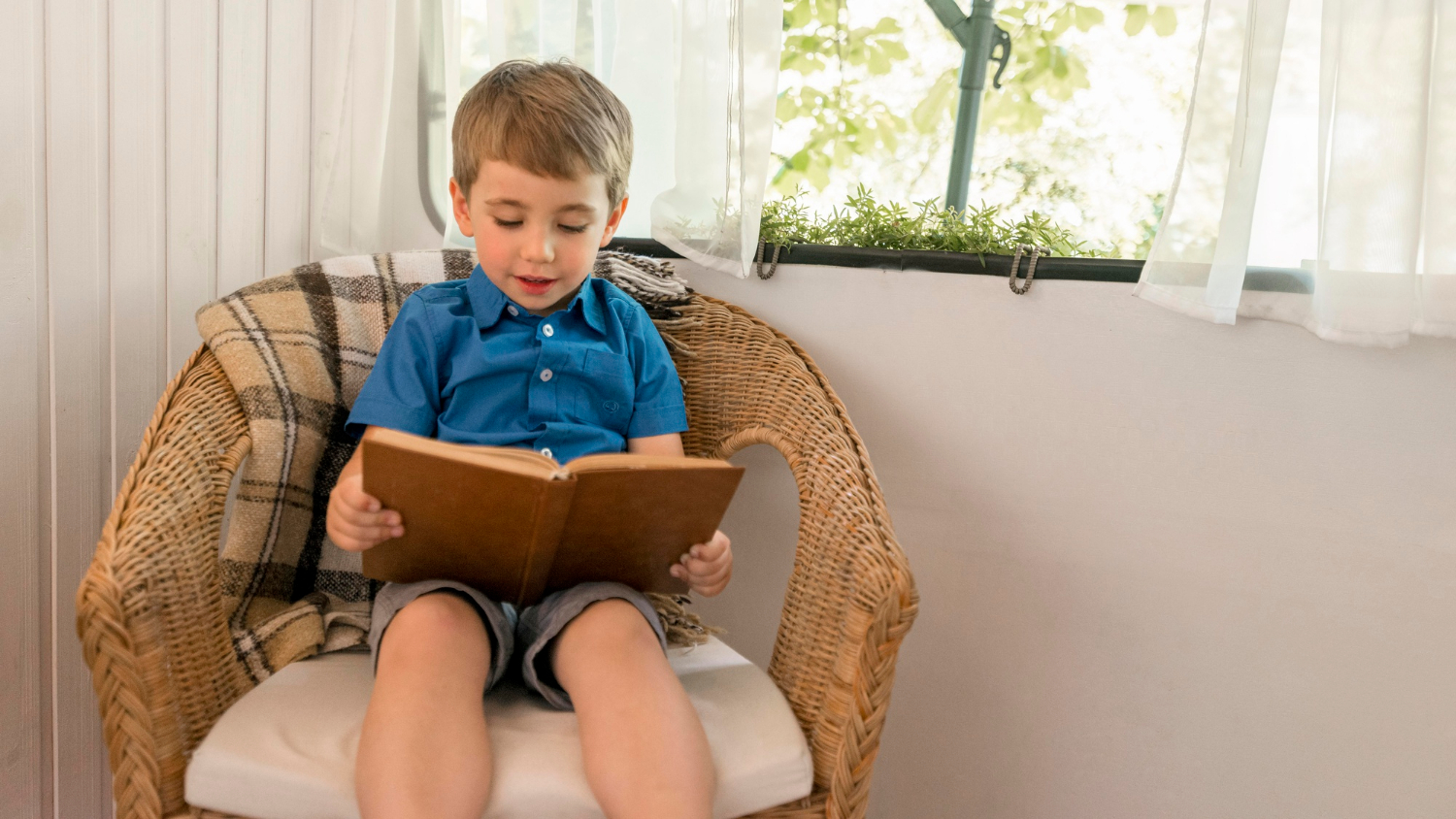 A young boy reading a book | Source: Freepik