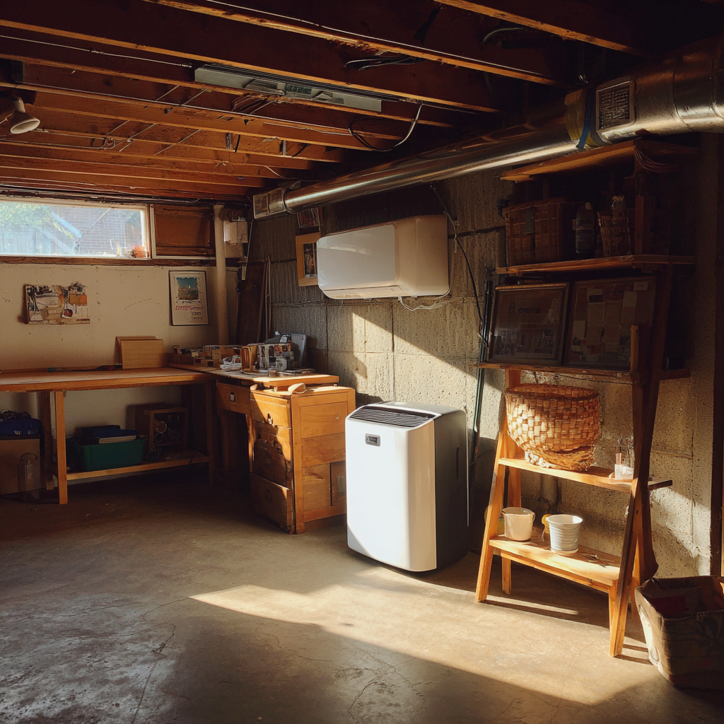 The interior of a basement | Source: Midjourney