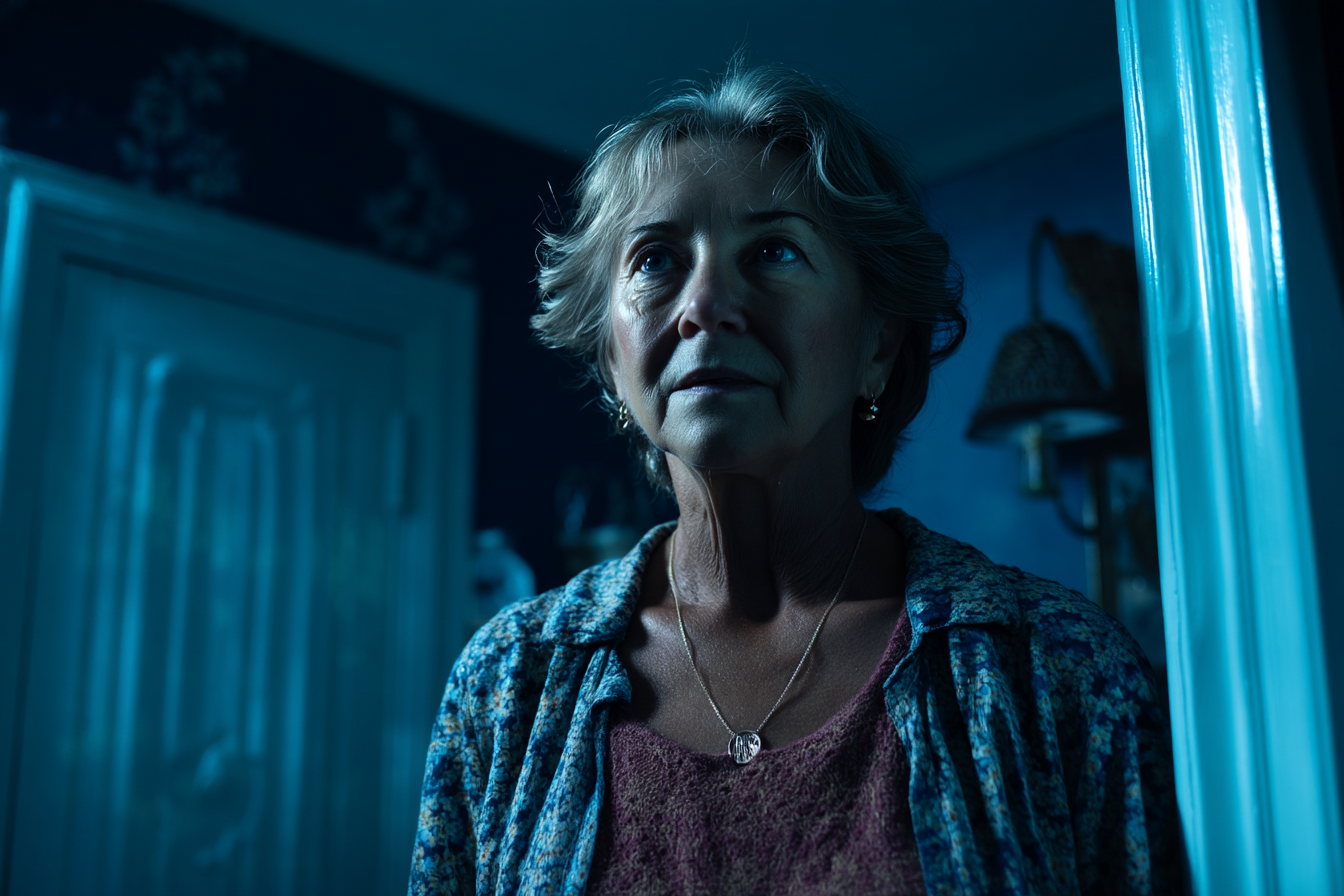 An older woman standing | Source: Midjourney