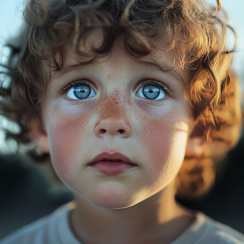 A boy standing outdoors | Source: Midjourney