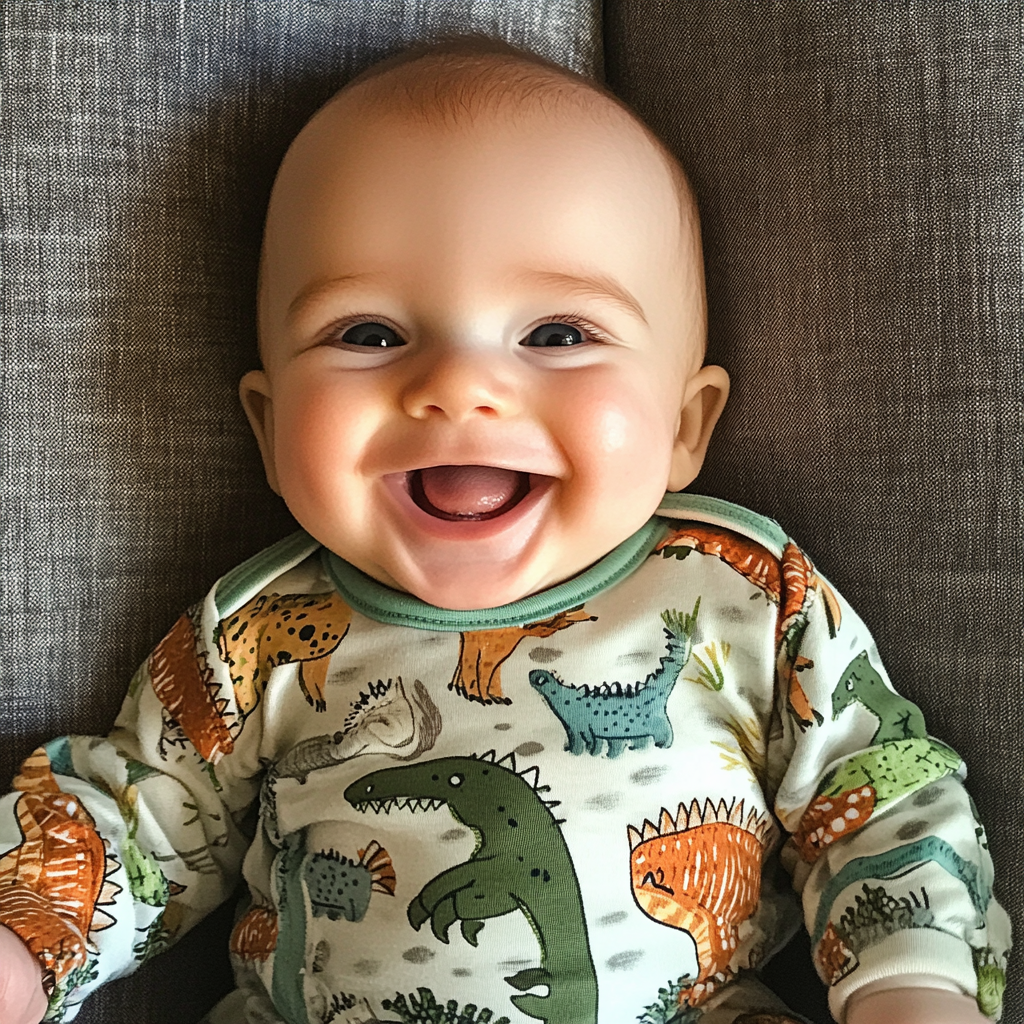 A smiling baby boy | Source: Midjourney