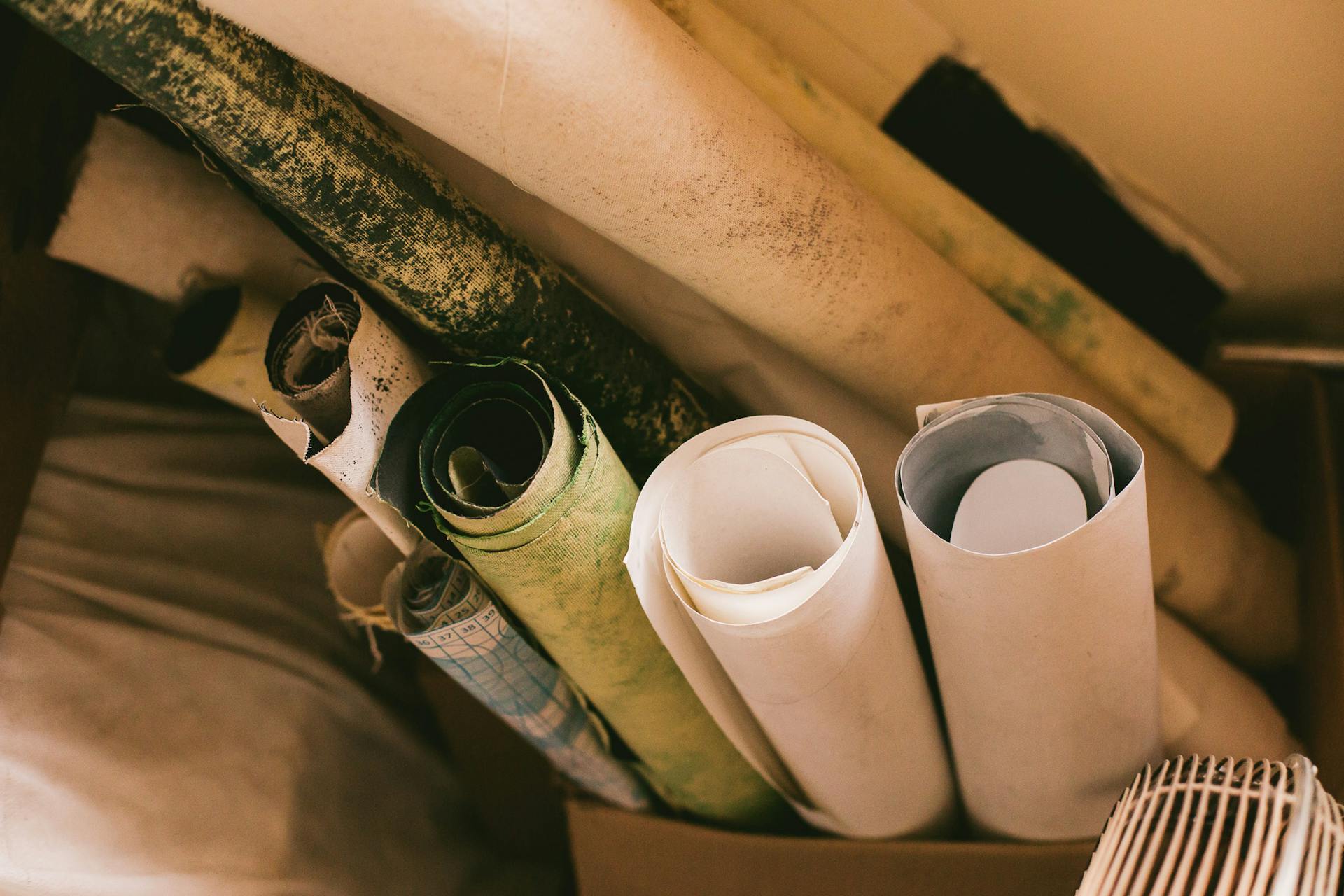 Rolled sheets of paper | Source: Pexels